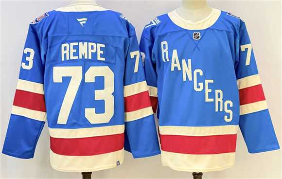 Men's New York Rangers #73 Matt Rempe Blue 2025 Stitched Jersey,We sell and wholesale Men's New York Rangers #73 Matt Rempe Blue 2025 Stitched Jersey on line form chian!
