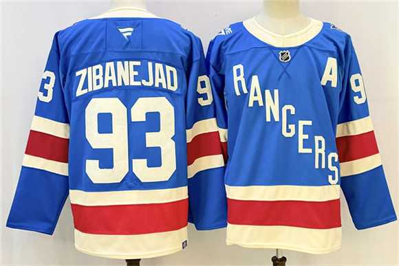 Men's New York Rangers #93 Mika Zibanejad Blue With A Patch Stitched Jersey,We sell and wholesale Men's New York Rangers #93 Mika Zibanejad Blue With A Patch Stitched Jersey on line form chian!