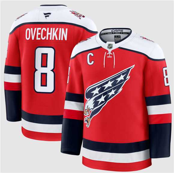 Men's Washington Capitals #8 Alexander Ovechkin Red 2025-26 C Patch Alternate Stitched Jersey Dzhi,We sell and wholesale Men's Washington Capitals #8 Alexander Ovechkin Red 2025-26 C Patch Alternate Stitched Jersey Dzhi on line form chian!