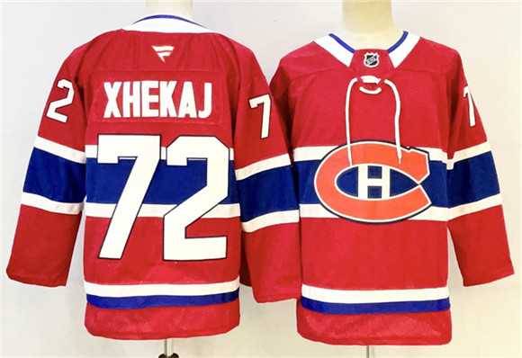 Men's Montreal Canadiens #72 Arber Xhekaj Red 2024-25 Stitched Jersey,We sell and wholesale Men's Montreal Canadiens #72 Arber Xhekaj Red 2024-25 Stitched Jersey on line form chian!