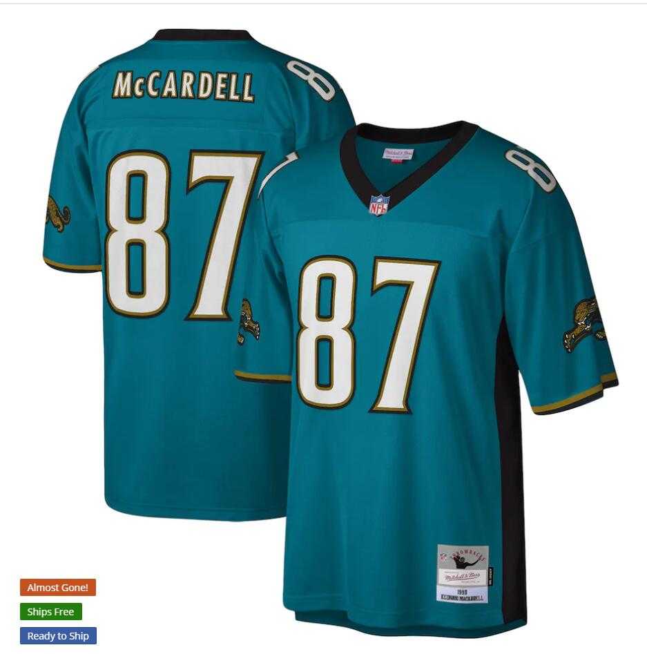Men's Jacksonville Jaguars #87 Keenan McCardell Mitchell & Ness Teal NFL Throwback Jersey,We sell and wholesale Men's Jacksonville Jaguars #87 Keenan McCardell Mitchell & Ness Teal NFL Throwback Jersey on line form chian!