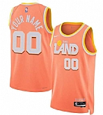 Men's Cleveland Cavaliers Active Player Custom Orange 2025-26 City Edition Swingman Stitched Jersey,baseball caps,new era cap wholesale,wholesale hats