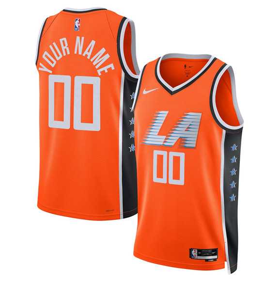 Men's Los Angeles Clippers Active Player Custom Orange 2025-26 City Edition Swingman Stitched Jersey,We sell and wholesale Men's Los Angeles Clippers Active Player Custom Orange 2025-26 City Edition Swingman Stitched Jersey on line form chian!