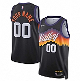 Men's Phoenix Suns Active Player Custom Black 2025-26 City Edition Stitched Basketball Jersey,baseball caps,new era cap wholesale,wholesale hats