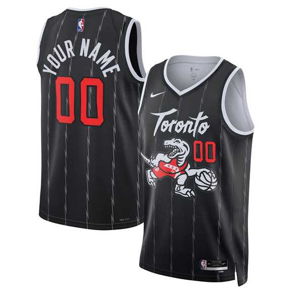 Men's Toronto Raptors Active Player Custom Black 2025-26 City Edition Stitched Basketball Jersey,We sell and wholesale Men's Toronto Raptors Active Player Custom Black 2025-26 City Edition Stitched Basketball Jersey on line form chian!
