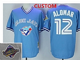 Men's Toronto Blue Jays retired player Custom 1993 blue pullov Throwback jersey,baseball caps,new era cap wholesale,wholesale hats