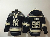 Men's New York Yankees #99 Aaron Judge Navy Ageless Must-Have Lace-Up Pullover Hoodie,baseball caps,new era cap wholesale,wholesale hats