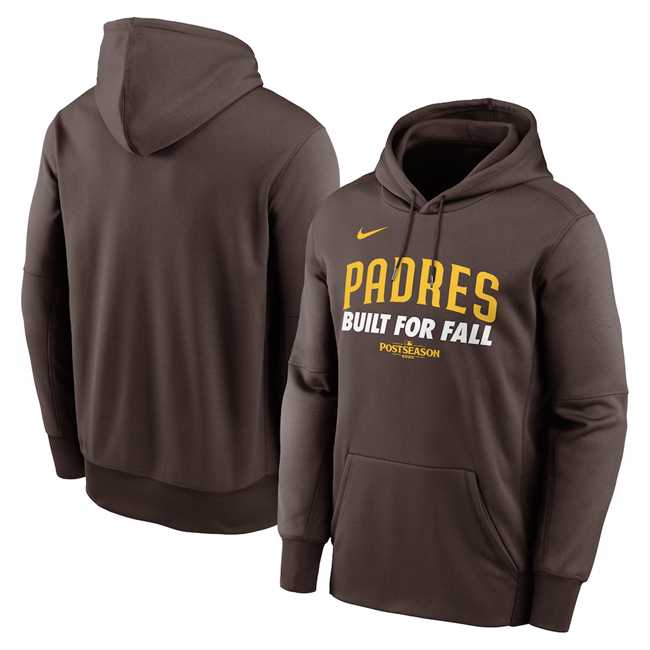 Men's San Diego Padres Brown 2025 Postseason Collection Therma Fleece Hoodie,We sell and wholesale Men's San Diego Padres Brown 2025 Postseason Collection Therma Fleece Hoodie on line form chian!