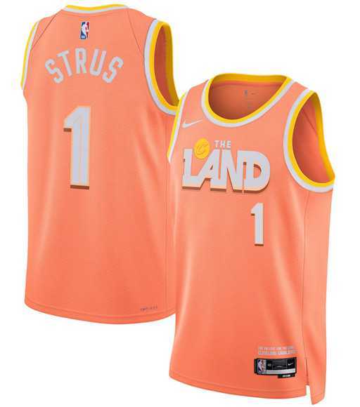 Men's Cleveland Cavaliers #1 Max Strus Orange 2025-26 City Edition Swingman Stitched Jersey Dzhi,We sell and wholesale Men's Cleveland Cavaliers #1 Max Strus Orange 2025-26 City Edition Swingman Stitched Jersey Dzhi on line form chian!