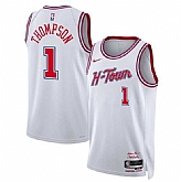 Men's Houston Rockets #1 Amen Thompson White 2025-26 City Edition Stitched Jersey Dzhi,baseball caps,new era cap wholesale,wholesale hats