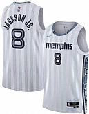 Men's Memphis Grizzlies #8 Jaren Jackson Jr. Gray 2025-26 City Edition Swingman Stitched Jersey Dzhi,baseball caps,new era cap wholesale,wholesale hats
