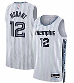 Men's Memphis Grizzlies #12 Ja Morant Gray 2025-26 City Edition Swingman Stitched Jersey Dzhi,baseball caps,new era cap wholesale,wholesale hats