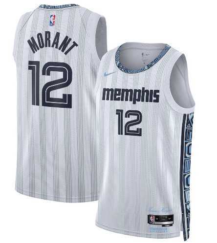 Men's Memphis Grizzlies #12 Ja Morant Gray 2025-26 City Edition Swingman Stitched Jersey Dzhi,We sell and wholesale Men's Memphis Grizzlies #12 Ja Morant Gray 2025-26 City Edition Swingman Stitched Jersey Dzhi on line form chian!