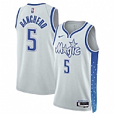 Men's Orlando Magic #5 Paolo Banchero Silver 2025-26 City Edition Stitched Jersey Dzhi,baseball caps,new era cap wholesale,wholesale hats