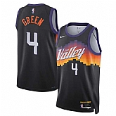 Men's Phoenix Suns #4 Jalen Green Black 2025-26 City Edition Stitched Jersey Dzhi,baseball caps,new era cap wholesale,wholesale hats