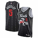 Men's Toronto Raptors #5 Immanuel Quickley Black 2025-26 City Edition Stitched Jersey Dzhi,baseball caps,new era cap wholesale,wholesale hats