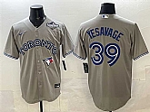 Men's Toronto Blue Jays #39 Trey Yesavage Gray 2025 World Series Cool Base Stitched Jersey,baseball caps,new era cap wholesale,wholesale hats