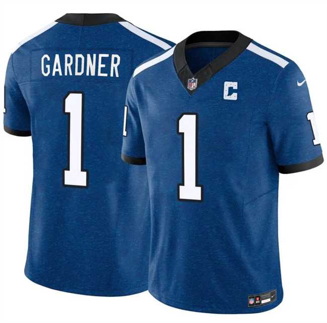 Men's Indianapolis Colts #1 Sauce Gardner Blue 2025 F.U.S.E. Throwback Vapor Limited Stitched Jersey Dzhi,We sell and wholesale Men's Indianapolis Colts #1 Sauce Gardner Blue 2025 F.U.S.E. Throwback Vapor Limited Stitched Jersey Dzhi on line form chian!