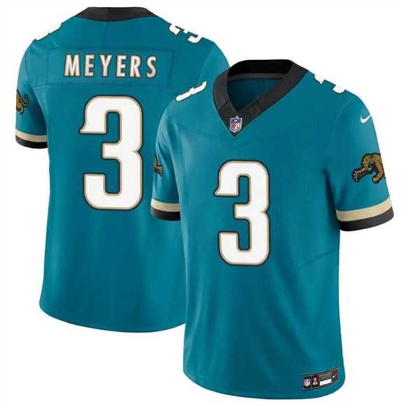 Men's Jacksonville Jaguars #3 Jokobi Meyers Teal 2025 F.U.S.E. Prowler Throwback Vapor Limited Stitched Jersey Dzhi,We sell and wholesale Men's Jacksonville Jaguars #3 Jokobi Meyers Teal 2025 F.U.S.E. Prowler Throwback Vapor Limited Stitched Jersey Dzhi on line form chian!