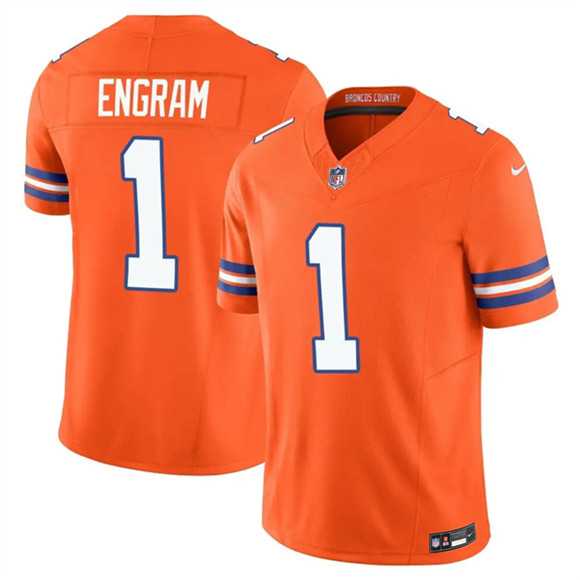Men's Denver Broncos #1 Evan Engram Orange F.U.S.E. Mile High Collection 1977 Throwback Vapor Limited Stitched Jersey Dzhi,We sell and wholesale Men's Denver Broncos #1 Evan Engram Orange F.U.S.E. Mile High Collection 1977 Throwback Vapor Limited Stitched Jersey Dzhi on line form chian!