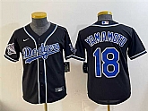 Women's Los Angeles Dodgers #18 Yoshinobu Yamamoto Black Fashion 2025 World Series Champions Cool Base Stitched Jersey,baseball caps,new era cap wholesale,wholesale hats