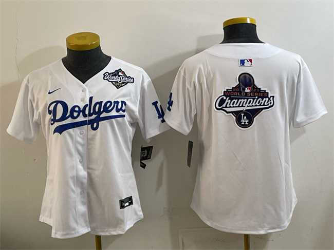 Women's Los Angeles Dodgers White 2025 World Series & Champions Big Logo Home Limited Stitched Jersey,We sell and wholesale Women's Los Angeles Dodgers White 2025 World Series & Champions Big Logo Home Limited Stitched Jersey on line form chian!