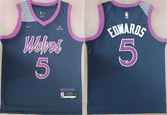 Men's Minnesota Timberwolves #5 Anthony Edwards Navy Stitched jersey,We sell and wholesale Men's Minnesota Timberwolves #5 Anthony Edwards Navy Stitched jersey on line form chian!