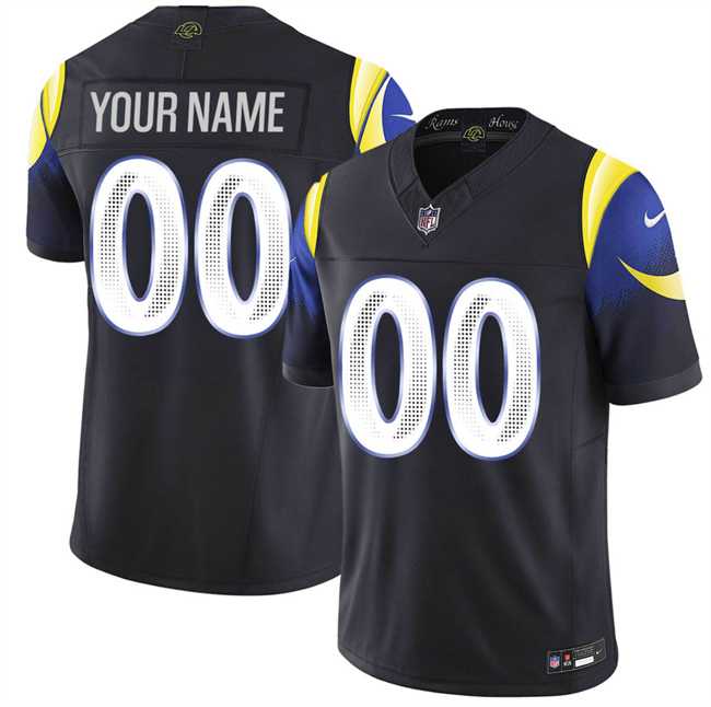 Men's Los Angeles Rams Active Player Custom Midnight Blue 2025 F.U.S.E. 'Rivalries' Vapor Limited Football Stitched Jersey,We sell and wholesale Men's Los Angeles Rams Active Player Custom Midnight Blue 2025 F.U.S.E. 'Rivalries' Vapor Limited Football Stitched Jersey on line form chian!