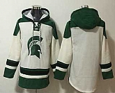 Men's Michigan State Spartans Blank Cream Ageless Must Have Lace Up Pullover Hoodie,baseball caps,new era cap wholesale,wholesale hats