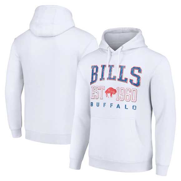 Men's Buffalo Bills White Throwback Logo Pullover Hoodie,We sell and wholesale Men's Buffalo Bills White Throwback Logo Pullover Hoodie on line form chian!