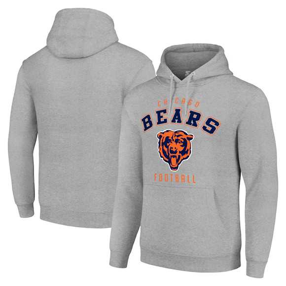 Men's Chicago Bears Heather Gray Pullover Hoodie,We sell and wholesale Men's Chicago Bears Heather Gray Pullover Hoodie on line form chian!