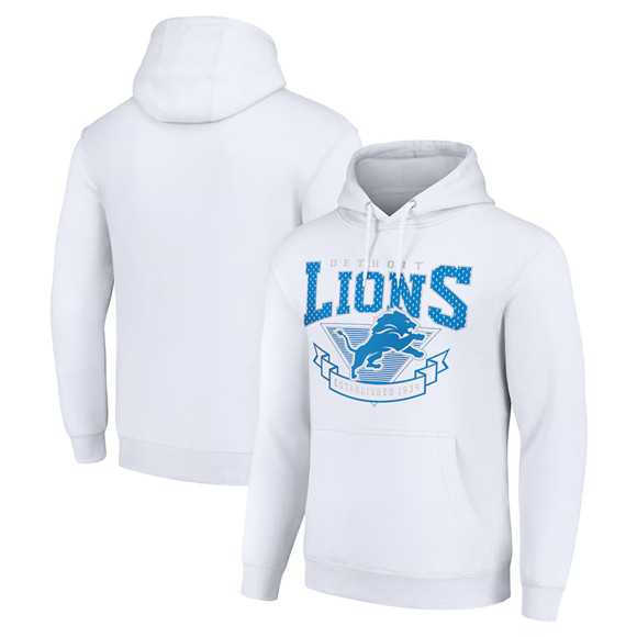 Men's Detroit Lions White Pullover Hoodie,We sell and wholesale Men's Detroit Lions White Pullover Hoodie on line form chian!