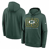 Men's Green Bay Packers Green Busted Play Club Fleece Pullover Hoodie,baseball caps,new era cap wholesale,wholesale hats