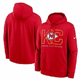 Men's Kansas City Chiefs Red Busted Play Club Fleece Pullover Hoodie,baseball caps,new era cap wholesale,wholesale hats