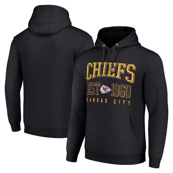 Men's Kansas City Chiefs Black Throwback Logo Pullover Hoodie,We sell and wholesale Men's Kansas City Chiefs Black Throwback Logo Pullover Hoodie on line form chian!