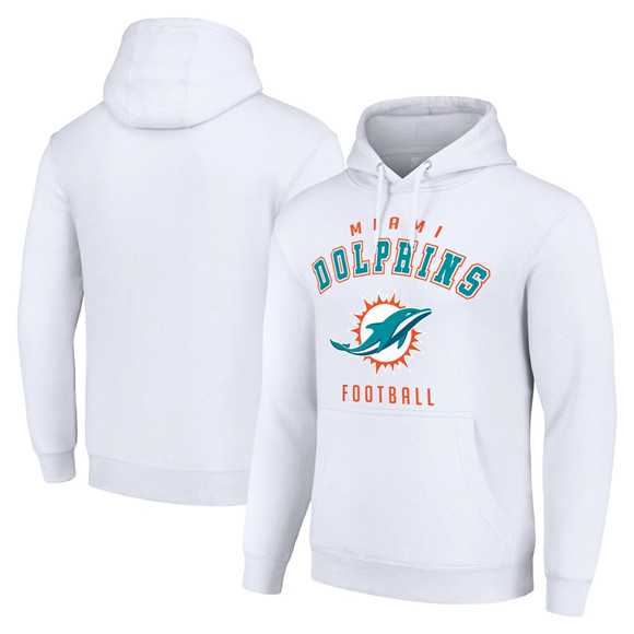 Men's Miami Dolphins White Pullover Hoodie,We sell and wholesale Men's Miami Dolphins White Pullover Hoodie on line form chian!