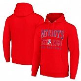 Men's New England Patriots Red Pullover Hoodie,baseball caps,new era cap wholesale,wholesale hats