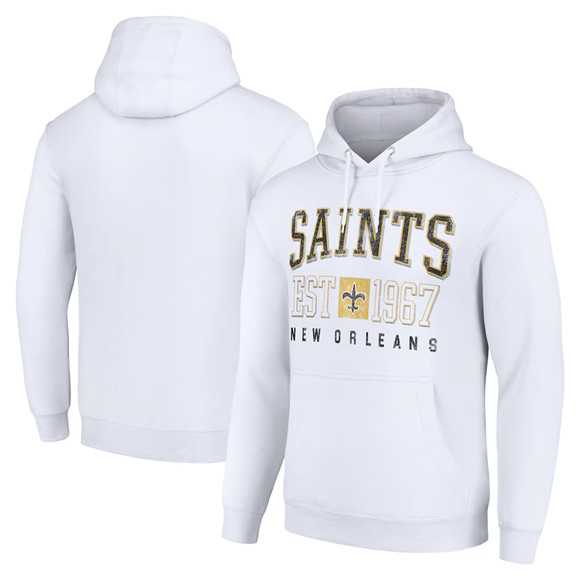 Men's New Orleans Saints White Throwback Logo Pullover Hoodie,We sell and wholesale Men's New Orleans Saints White Throwback Logo Pullover Hoodie on line form chian!