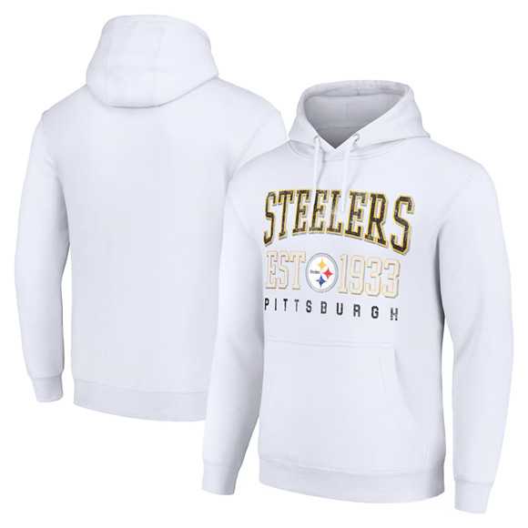 Men's Pittsburgh Steelers White Throwback Logo Pullover Hoodie,We sell and wholesale Men's Pittsburgh Steelers White Throwback Logo Pullover Hoodie on line form chian!