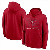 Men's Tampa Bay Buccaneers Red Busted Play Club Fleece Pullover Hoodie,baseball caps,new era cap wholesale,wholesale hats
