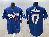 Men's Los Angeles Dodgers #17 Shohei Ohtani Royal Limited Stitched Jersey,baseball caps,new era cap wholesale,wholesale hats