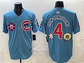 Men's Chicago Cubs #4 Pete Crow-Armstrong Blue 2025 Tokyo Series 2nd Alternate Limited Stitched Jersey,baseball caps,new era cap wholesale,wholesale hats