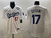 Men's Los Angeles Dodgers #17 Shohei Ohtani White 2025 World Series Home Limited Stitched Jersey,baseball caps,new era cap wholesale,wholesale hats