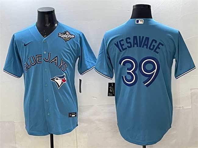 Men's Toronto Blue Jays #39 Trey Yesavage Blue 2025 World Series Home Cool Base Stitched Jersey,We sell and wholesale Men's Toronto Blue Jays #39 Trey Yesavage Blue 2025 World Series Home Cool Base Stitched Jersey on line form chian!