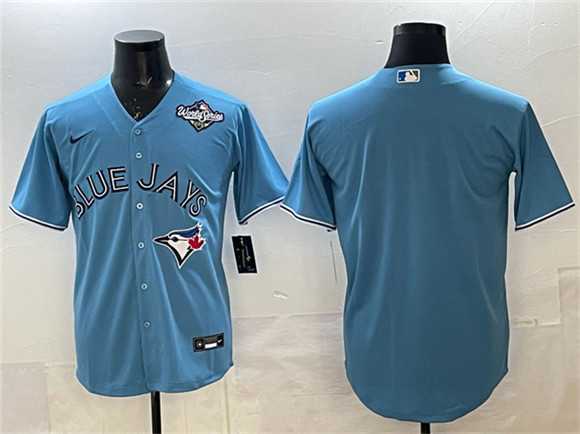 Men's Toronto Blue Jays Blank Blue 2025 World Series Home Cool Base Stitched Jersey,We sell and wholesale Men's Toronto Blue Jays Blank Blue 2025 World Series Home Cool Base Stitched Jersey on line form chian!