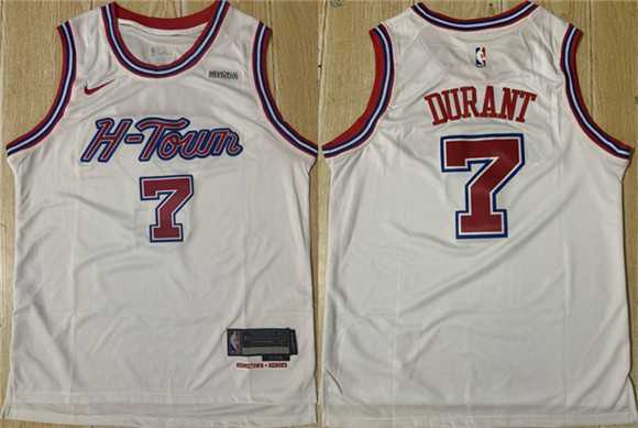 Men's Houston Rockets #7 Kevin Durant White 2024-25 Stitched Jersey,We sell and wholesale Men's Houston Rockets #7 Kevin Durant White 2024-25 Stitched Jersey on line form chian!