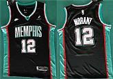 Men's Memphis Grizzlies #12 Ja Morant Black 2025 Classic Edition Stitched Jersey,baseball caps,new era cap wholesale,wholesale hats