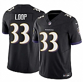 Men's Baltimore Ravens #33 Tyler Loop Black 2025 F.U.S.E. Vapor Limited Jersey Dzhi Dzhi,baseball caps,new era cap wholesale,wholesale hats