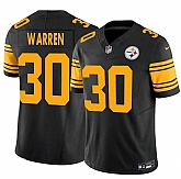 Men's Pittsburgh Steelers #30 Jaylen Warren Black 2025 F.U.S.E. Color Rush Vapor Untouchable Limited Stitched Jersey Dzhi,baseball caps,new era cap wholesale,wholesale hats