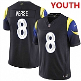 Youth los angeles rams #8 jared verse midnight blue 2025 F.U.S.E. 'Rivalries' vapor limited stitched jersey Dzhi,baseball caps,new era cap wholesale,wholesale hats